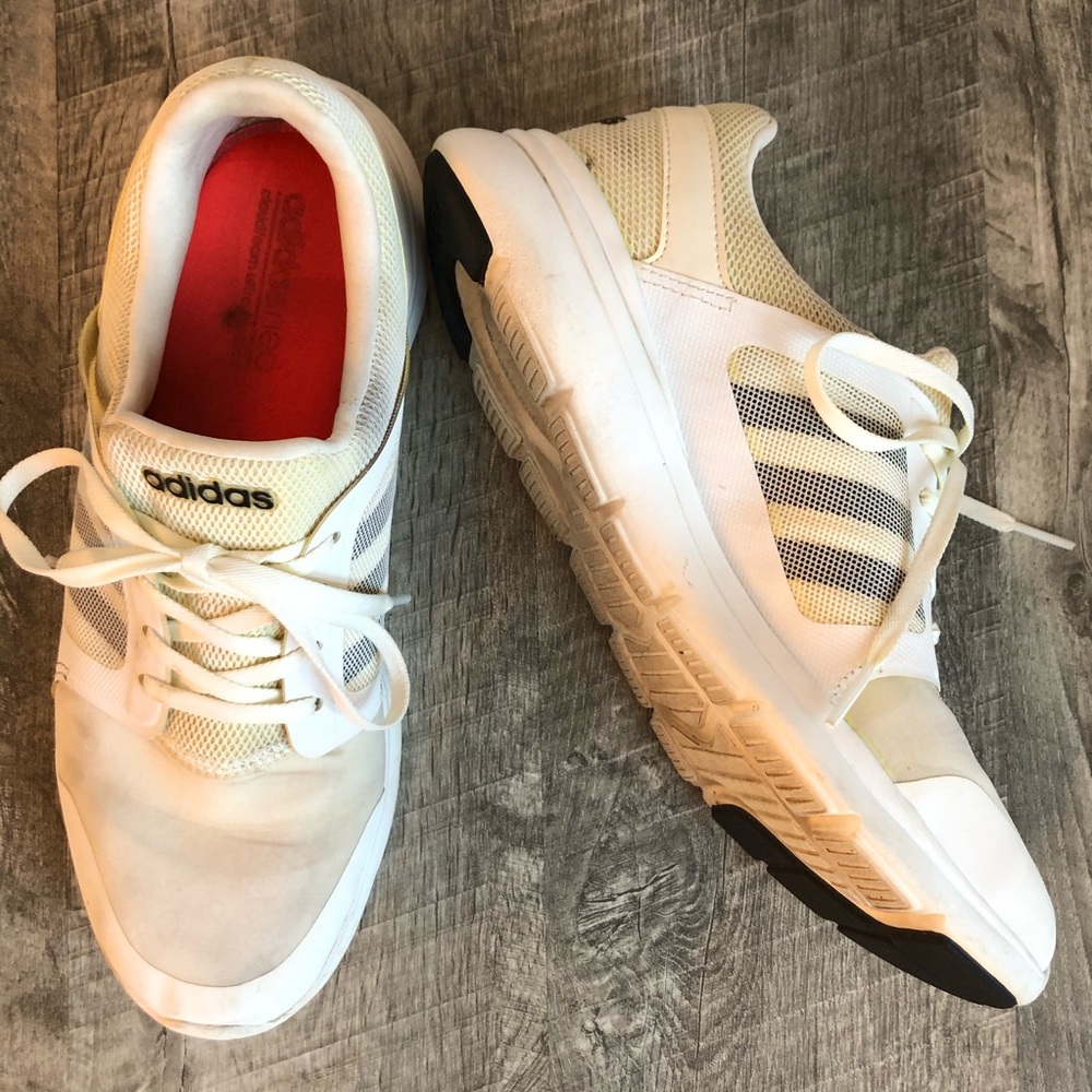Adidas Cloudfoam Off White Sneakers, size 9.5 US - Picture 5 of 8